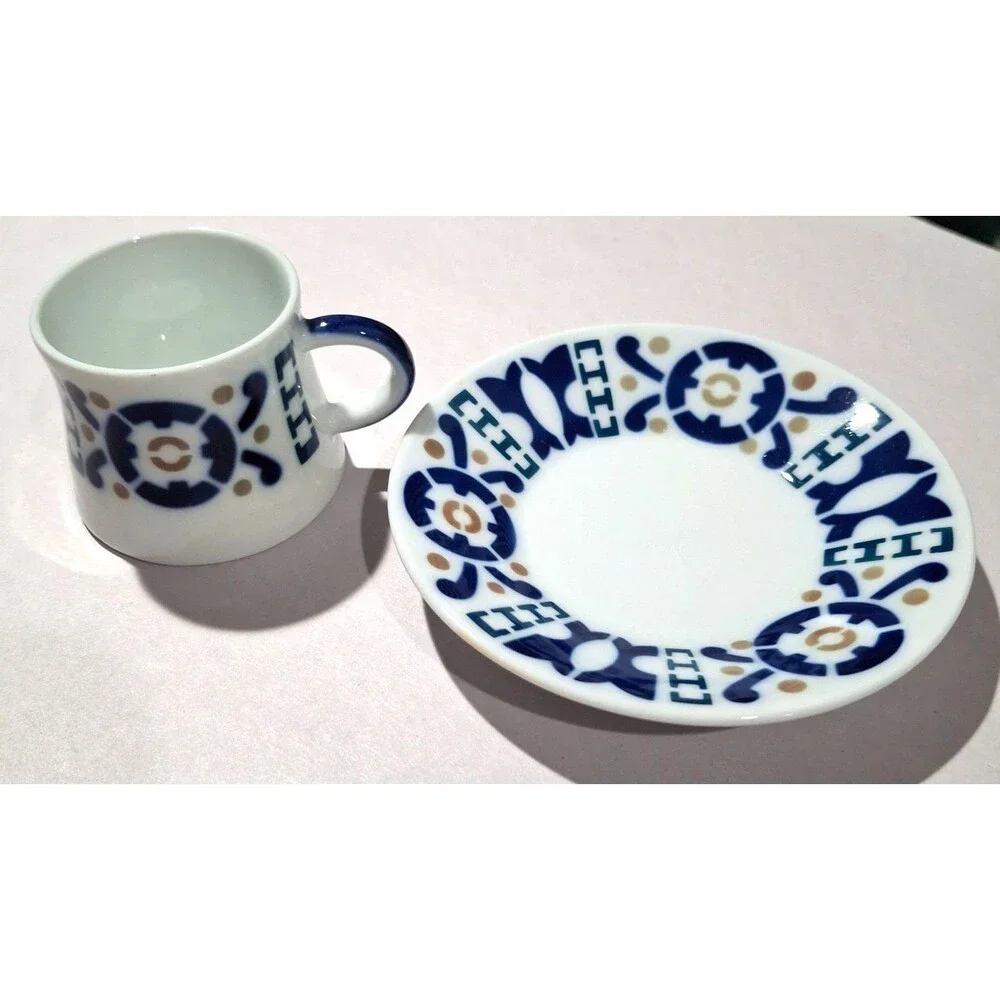 Rare Sargadelos Burela Cup & Saucer Coffee Set